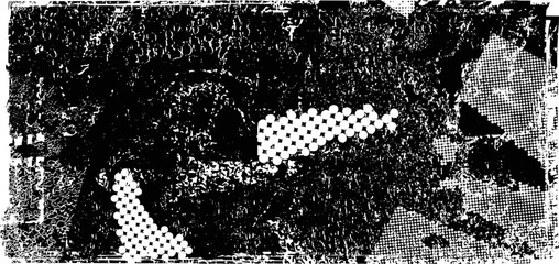 Grunge urban background. Vector. Textured banner . Overlay distress shape . Simply place texture over any object to create grungy effect . Abstract,splattered , dirty,poster for your design. 