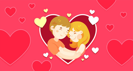 Lovely Couple Sweet Hug