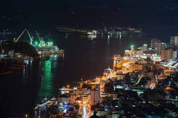 美しい夜景　広島県尾道市