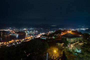 Fototapeta na wymiar 美しい夜景　広島県尾道市