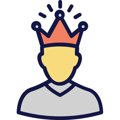 Crown, esteem Vector Icon
