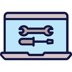 Configuration, programming tools Vector Icon

