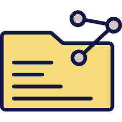 Data, data share Vector Icon

