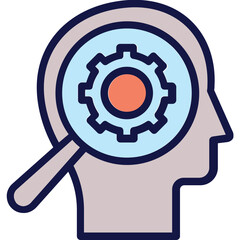 Brain, brainstorming Vector Icon

