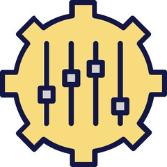 Cog, manufacturing Vector Icon

