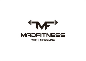 MF gym fitness logo design