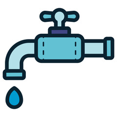 Obraz premium water faucet illustration