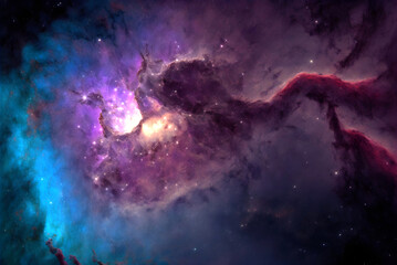Fototapeta na wymiar Cosmic nebula Background