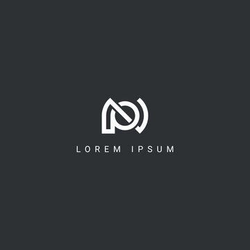 Modern creative unique letter PN NP logo initial based Monogram icon vector.