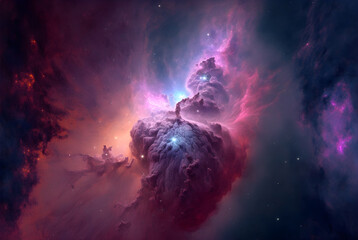 Obraz na płótnie Canvas Beautiful Cosmic Nebula