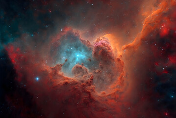 Fototapeta na wymiar Cosmic nebula Background