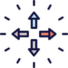 Arrow, expand Vector Icon
