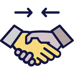 Affability, congeniality Vector Icon
