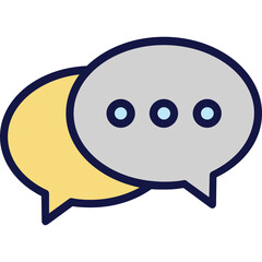 Chat bubble, chatting Vector Icon

