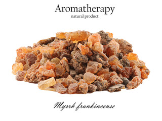 Myrrh frankincense isolated - 562682087