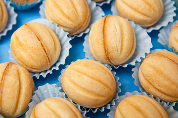 macaroons on a wooden table