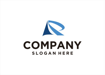 R logo design vector symbol