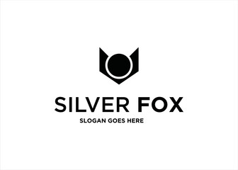 fox wolf symbol logo design icon animal mascot