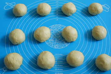 round of bread dough 