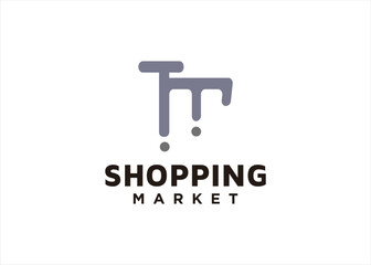 shopping logo design icon market place online shop store