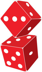 Sketch of dices icon , vector illustration