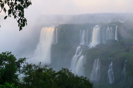 Image Number 22852DS. The incredibly beautiful Iguazu Falls on the border between Brazil and Argentina.