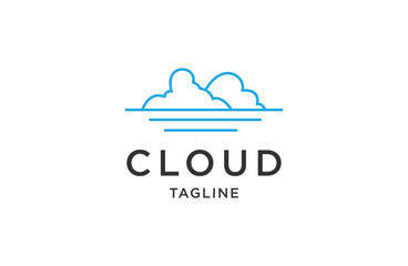 cloud logo template vector symbol