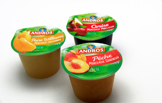 3 compotes avec morceaux de chez Andros