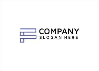 f logo design symbol technology 