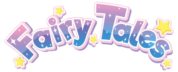 Fairy tales text for banner design