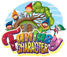 Fototapeta premium Fantasy character text design