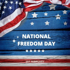 Fototapeta na wymiar Happy National Freedom Day Instagram Story, Post Template