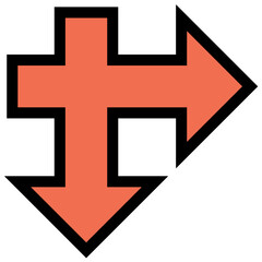 Obraz premium Arrow sign icon