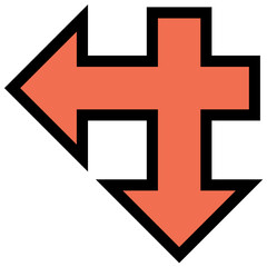 Obraz premium Arrow sign icon