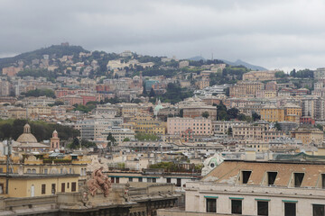 The panorama of Genoa, Italy	