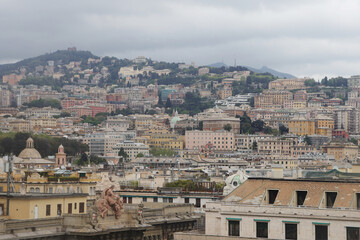 Fototapeta premium The panorama of Genoa, Italy 