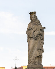Fototapeta na wymiar Virgin mary and baby Jesus