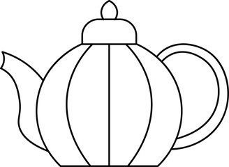 teacup design illustration isolated on transparent background 