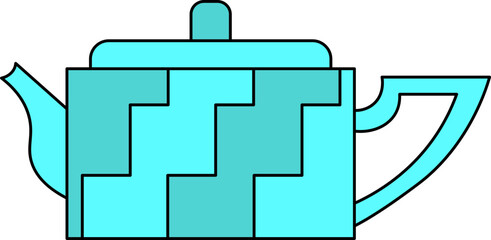 teacup design illustration isolated on transparent background 