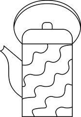 teacup design illustration isolated on transparent background 