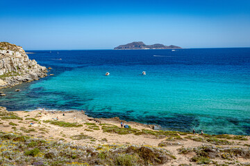 Fototapeta premium La spiaggia di Cala Rossa a Favignana nelle Egadi
