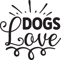 Dogs Love Svg