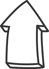 Arrow flat icon Showing direction