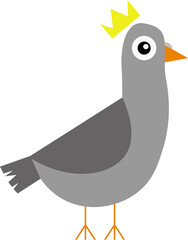 pigeon design illustration isolated on white background 