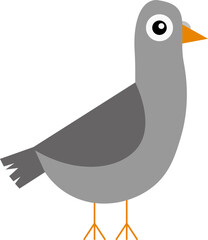 pigeon design illustration isolated on white background 