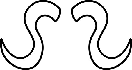 horn design illustration isolated on white background 