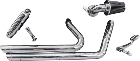 Isolated PNG cutout of a hardsurface motorbike part on a transparent background, ideal for photobashing, matte-painting, concept art © NomadPhotoReference