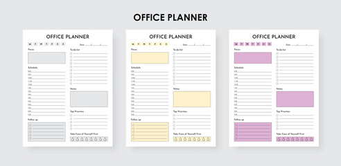 Office To- Do list checker, Office Work Schedule Project Checklist Planner