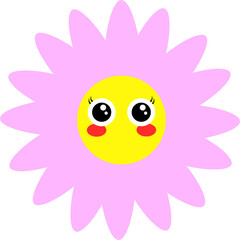 flowers design illustration isolated on transparent background 