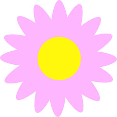 flowers design illustration isolated on transparent background 